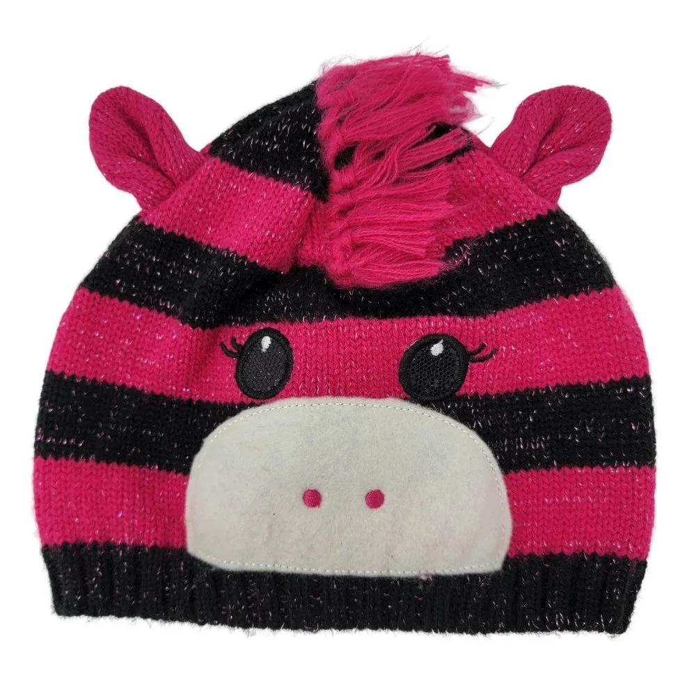 The Children's Place Knit Zebra Beanie Hat